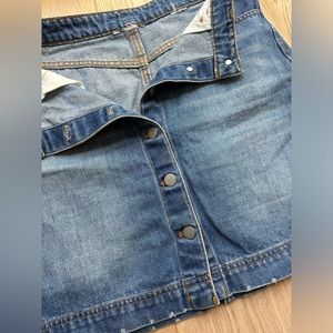 Denim mini skirt
